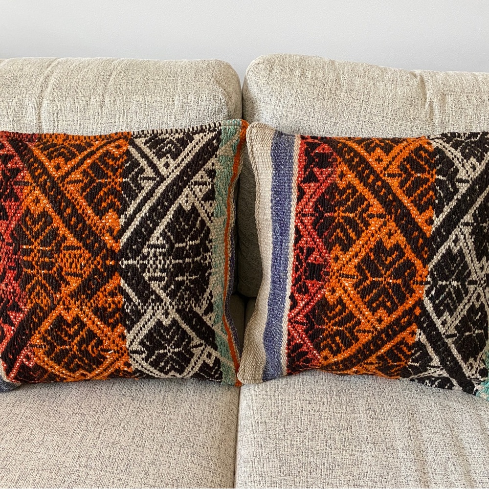 Woven Frazada Peruvian Pillows set of 2